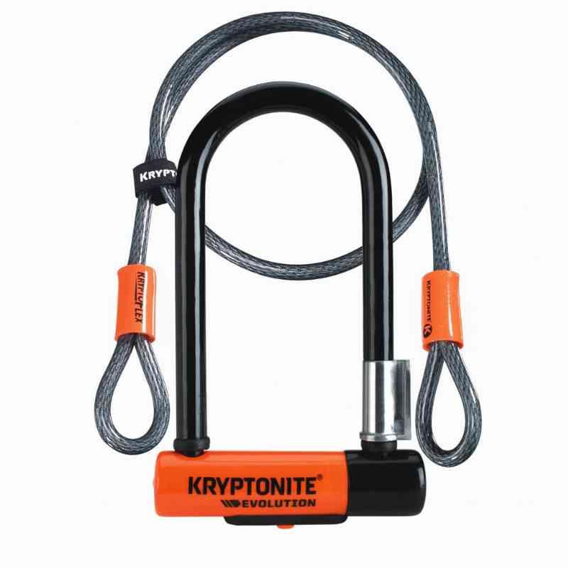 Kryptonite Mini-7 Bøjlelås med 120 cm Kabel