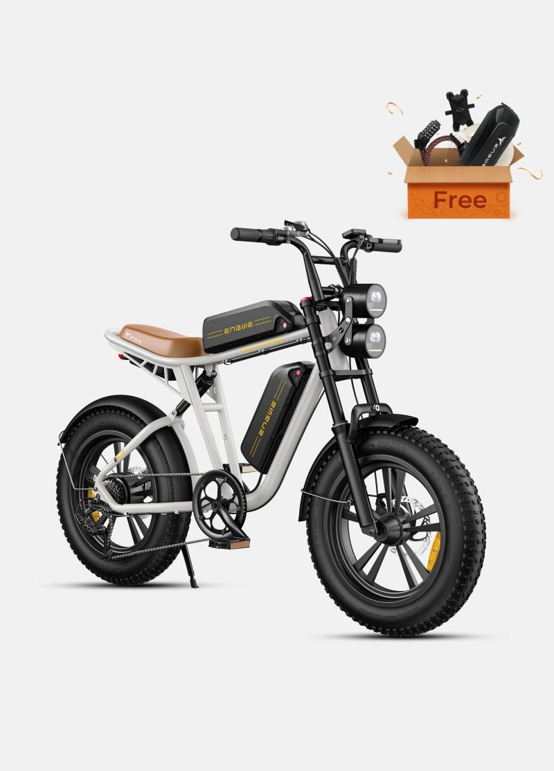 ENGWE M20 - Hvid elcykel med 26Ah batteri