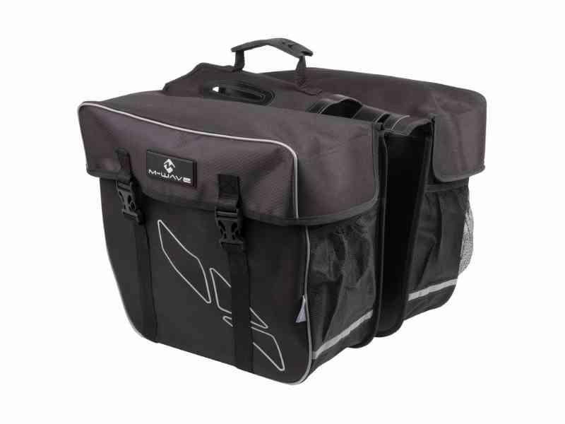 M-Wave Amsterdam Dobbelttaske - Sort 2x30L