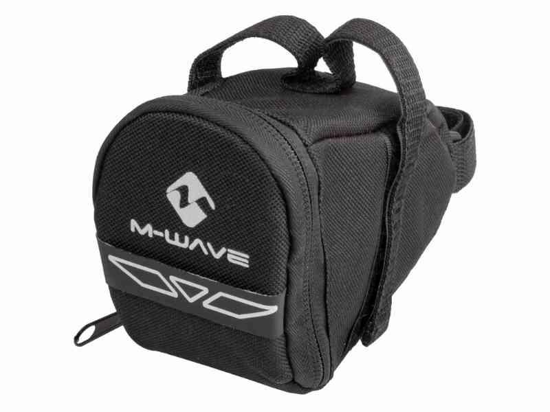 M-Wave Tilburg S - Sort sadeltaske med Velcro