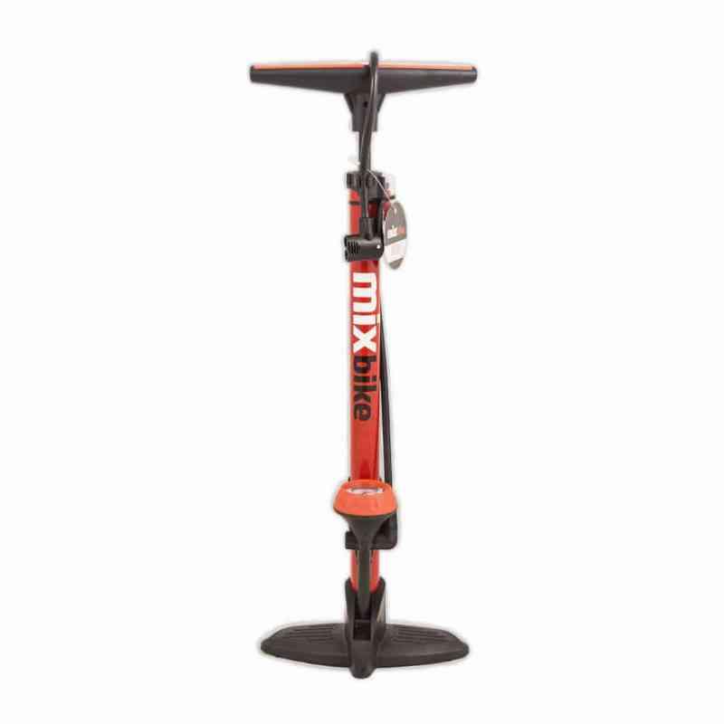 Mixbike Fodpumpe Rød Stål med Manometer