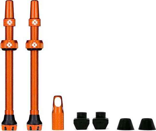 Muc-Off Tubeless Ventil Kit v2.0 - 80 mm - Orange