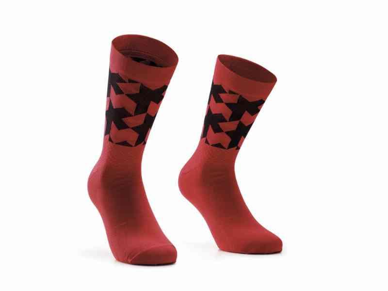 Assos Monogram Cykelstrømper EVO - Vignaccia Rød
