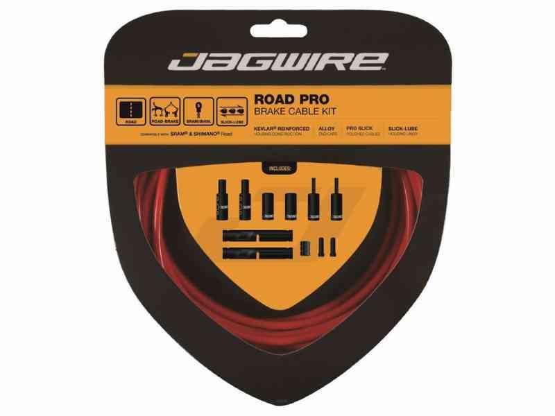 Jagwire Road Pro bremsekabel sæt - Rød