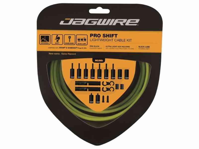 Jagwire Pro Shift 2x Gearkabelsæt - Grøn