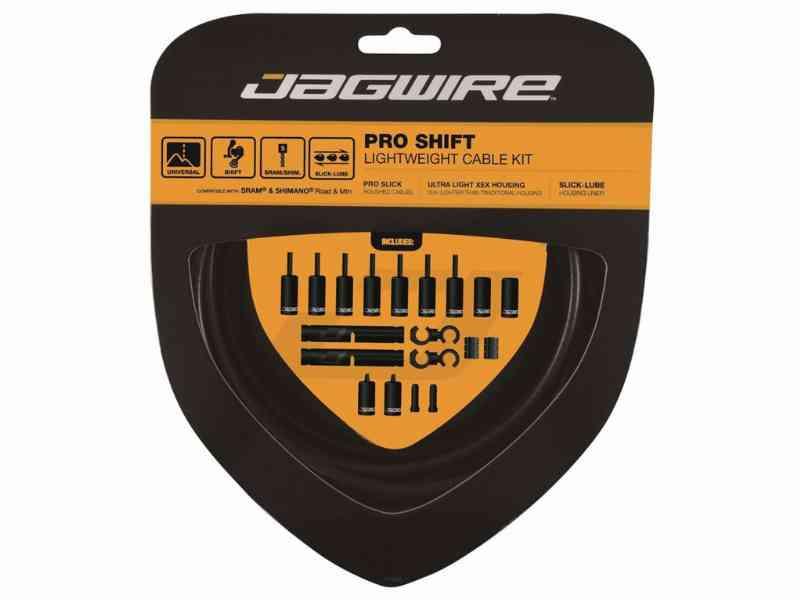 Jagwire Pro Shift 2x Gearkabel sæt - Mat Sort