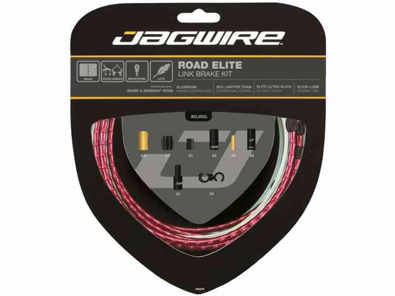 Jagwire Road Elite bremsekabel sæt - Rød