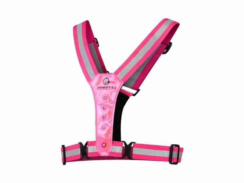 Rogelli - Sports LED vest - Pink - One størrelse