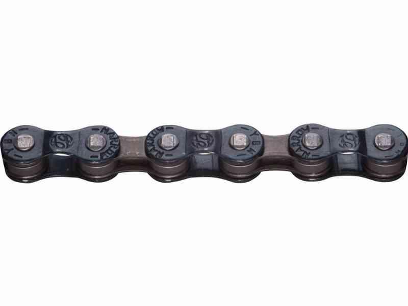 YBN Kæde 6/7 Gear S50 116 Led - Navy Blå/Brown