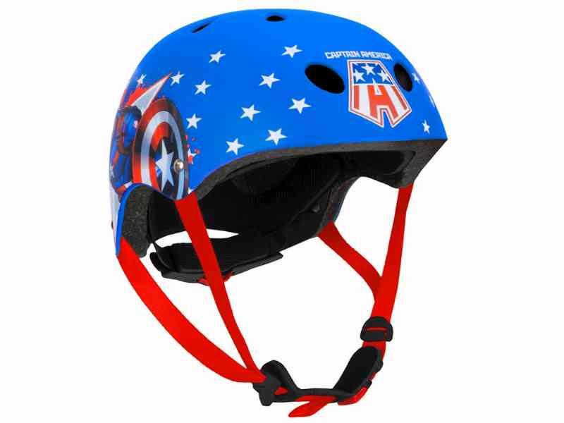Seven – Avengers Captain America – Blå Cykelhjelm 52-56 cm
