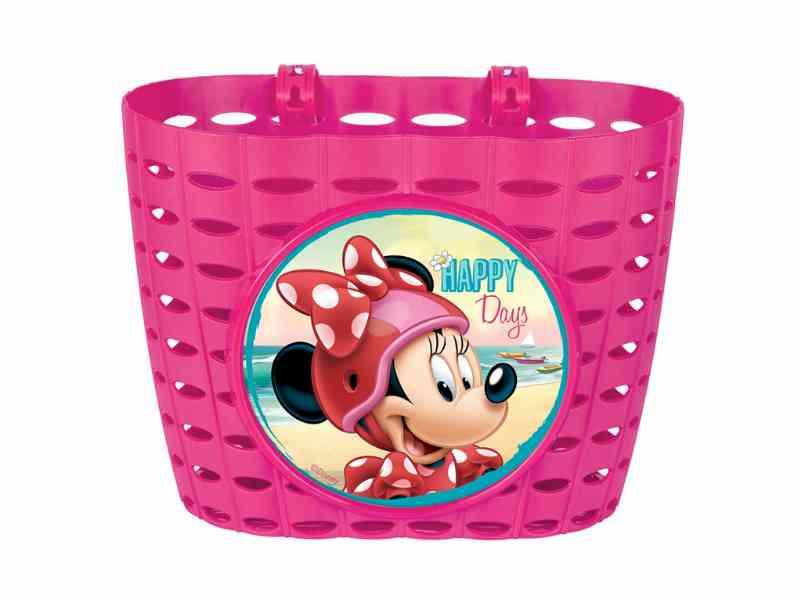 Seven – Minnie Mouse – Børnecykelkurv – Pink