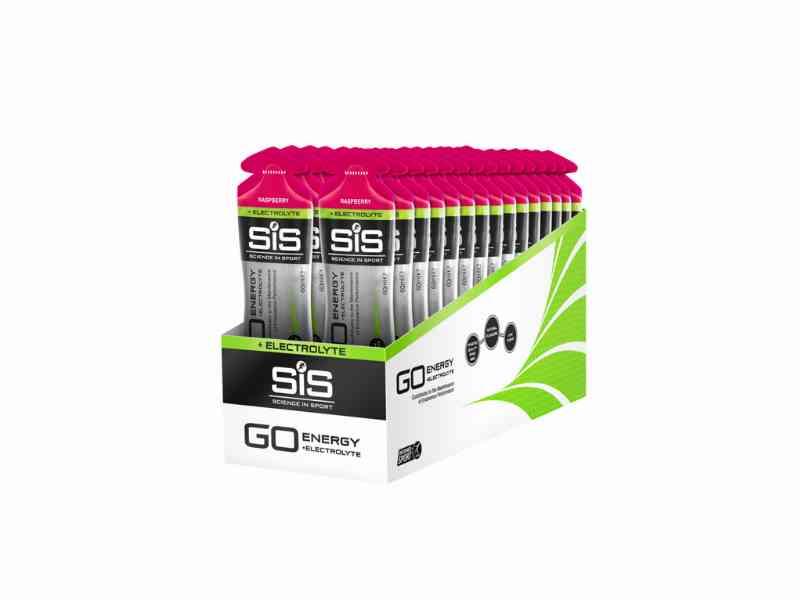 SIS GO Energi+Elektrolyt Gel - Hindbær - 60ml