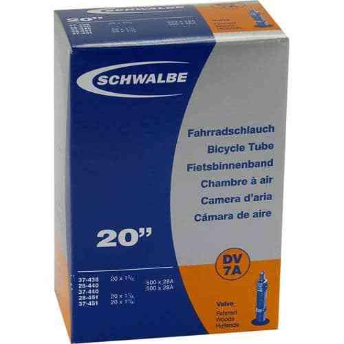 Schwalbe 20" Cykelslange med almindelig ventil