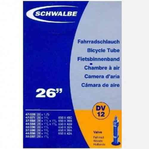 Schwalbe 26" Cykelslange med DV12 ventil