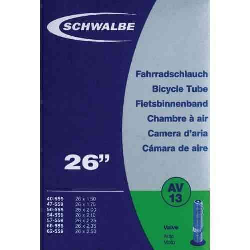 Schwalbe 26" Cykelslange med Auto Ventil AV13