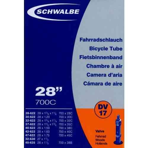 Schwalbe 28" Cykelslange med DV17 ventil