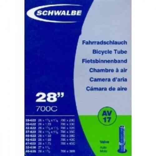 Schwalbe Cykelslange auto ventil 28" AV17