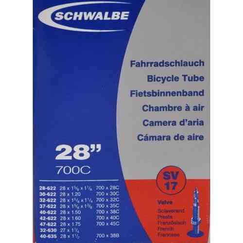 Schwalbe 28" Cykelslange med SV17 ventil