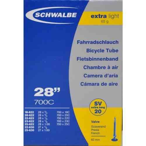 Schwalbe 28" Cykelslange med Racer Ventil SV20