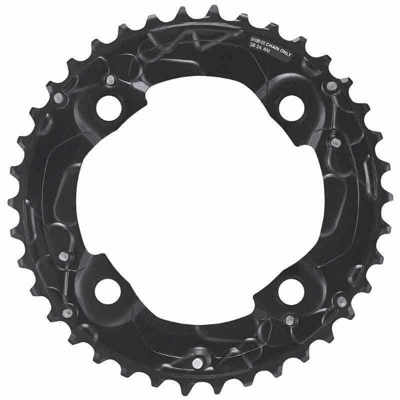 Shimano 38T Klinge FC-M675 104mm Sort 10-sp AM