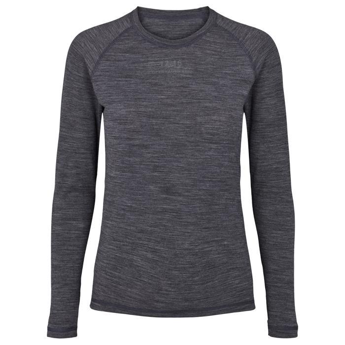 Twelve Sixteen Langærmet Merino Cykeltrøje Grå - XS