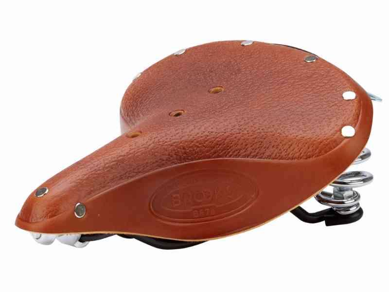Brooks B67S Retro Cykelsadel til Dame - Lysebrun