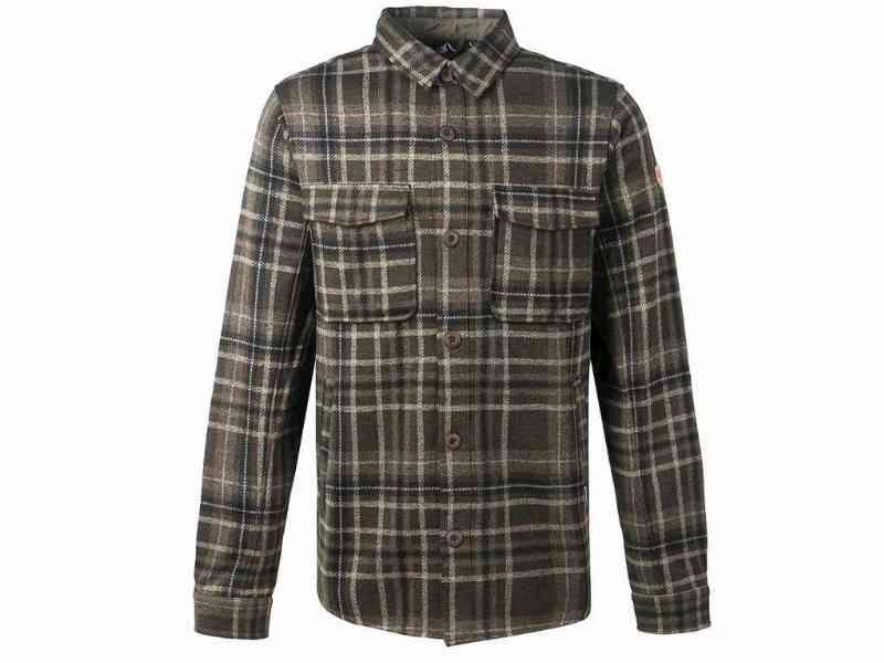 Whistler Dewey M Tjekket Fleece Skjorte - Skovgrøn - L
