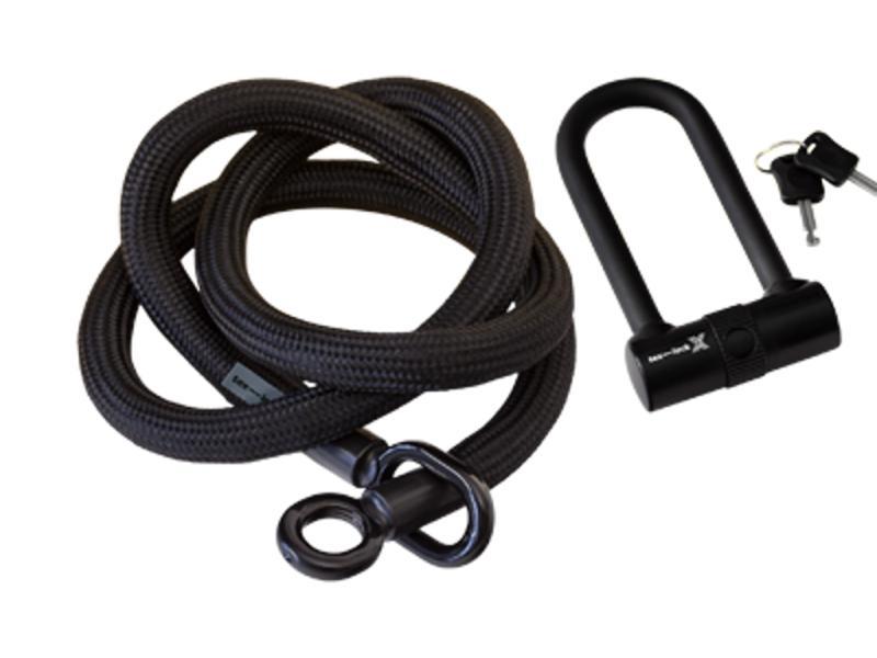 Texlock Eyelet X-LOCK – Cykellås – Sort – 160 cm