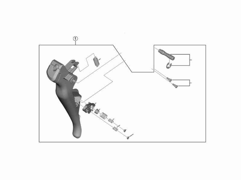 Shimano Ultegra Hovedhåndtag til Højre STI-greb ST-R8050