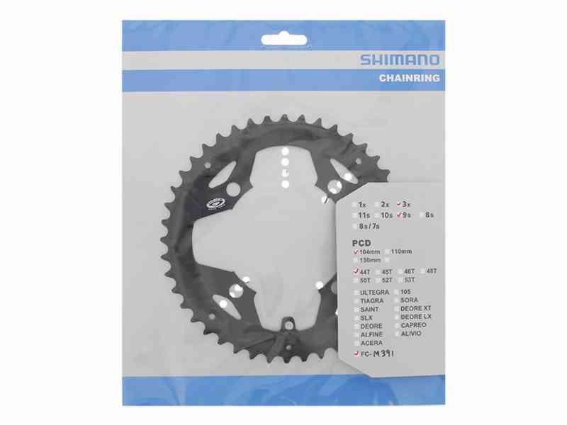 Shimano Acera 44T MTB Klinge BCD104 - Sort