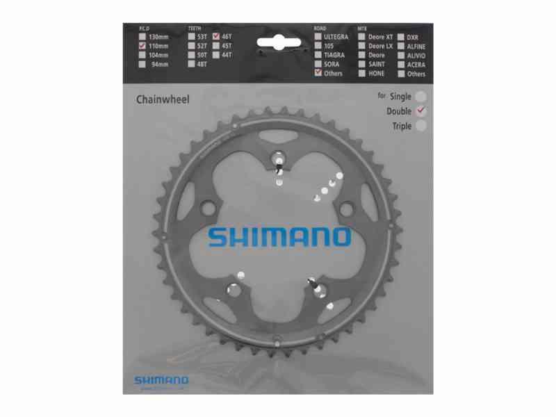 Shimano Cyclecross 46T klinge BCD110 - Grå FC-CX50