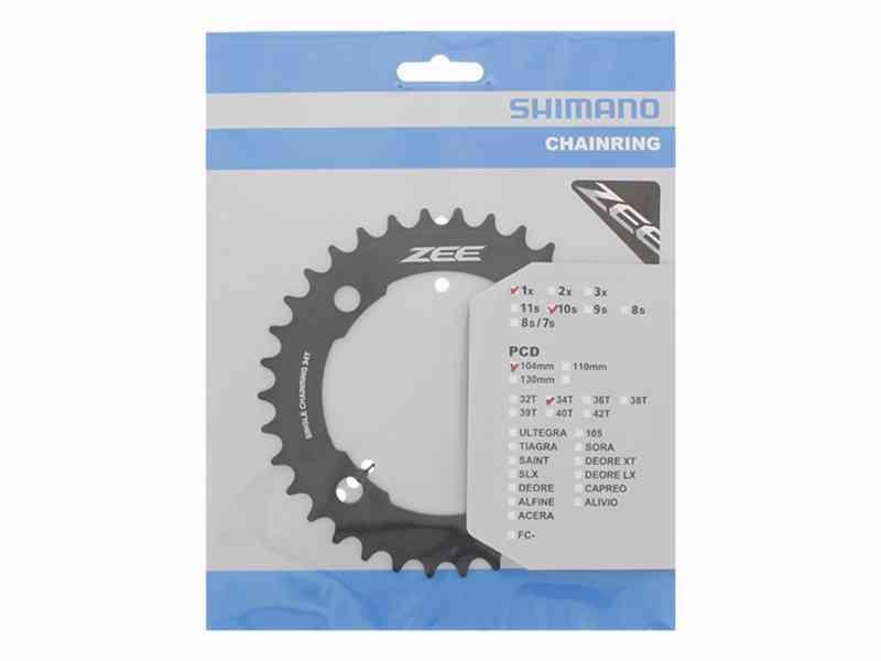 Shimano Zee 34T MTB Klinge - BCD104 - Sort FC-M640
