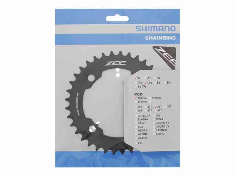 Shimano Zee 36T MTB Klinge - BCD104 - Sort