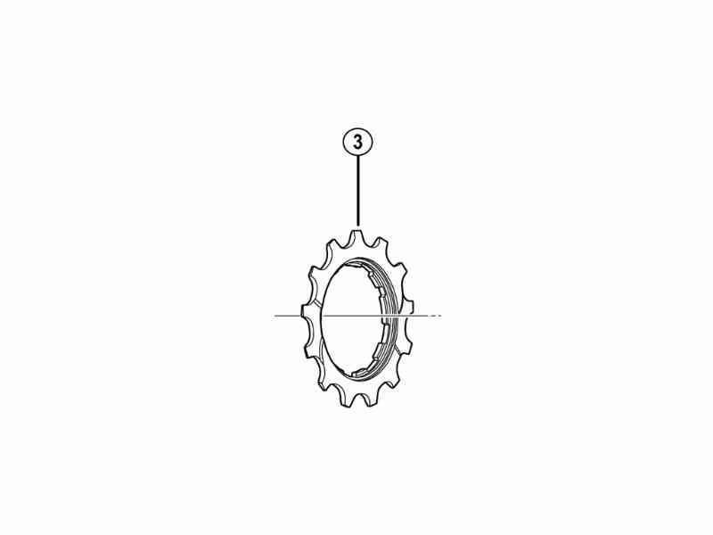 Shimano HG50 - 13T tandhjul til 10 gears kassette