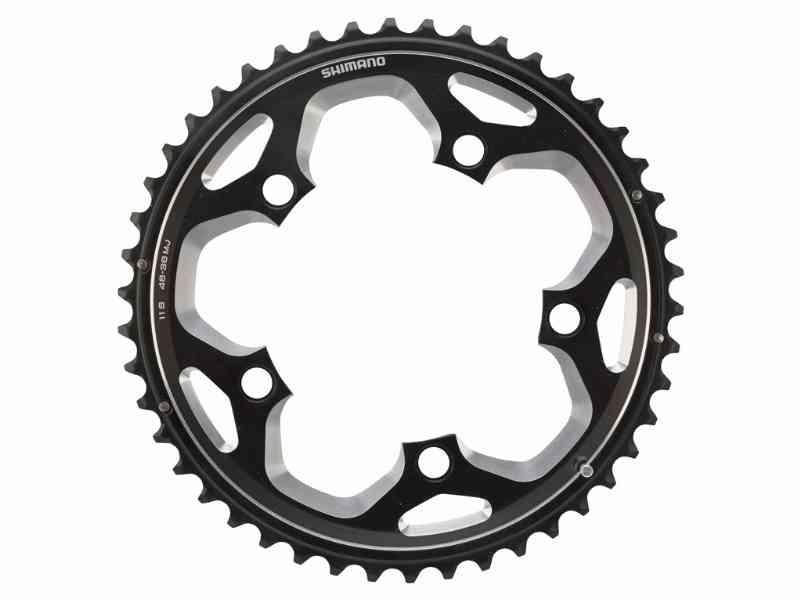 Shimano 46 Tands Klinge til Vejcykler - Sort