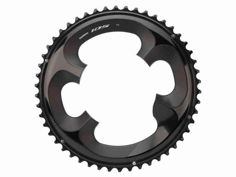 Shimano 105 klinge - 52 tænder, sort FC-R7000