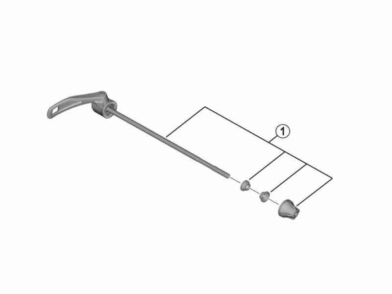 Shimano MT401 - Hurtigudløser - 174mm - FH-MT401