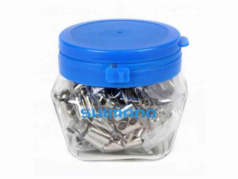 Shimano metal endestop til gearkabel - 200 stk.