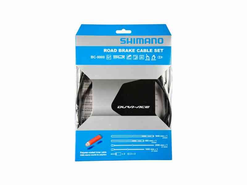 Shimano Dura Ace Bremsekabelsæt - Sort Road