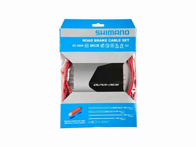 Shimano Dura Ace Bremsekabelsæt – Rød komplet