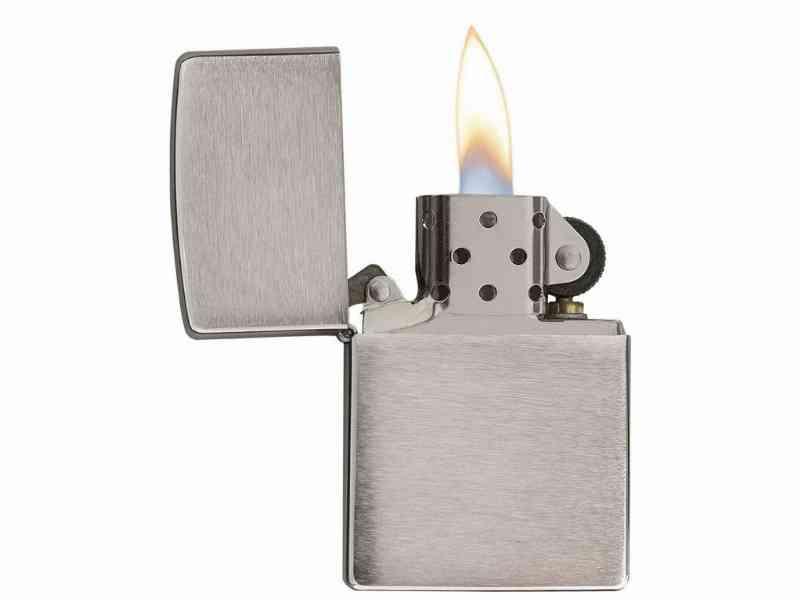 Zippo Børstet Krom - Lighter