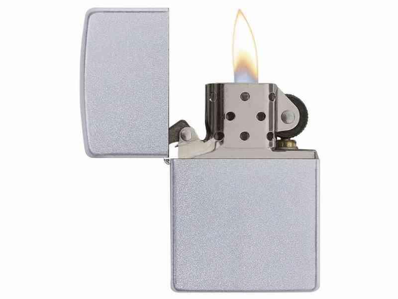 Zippo Satin Krom - Lighter i Satin Finish