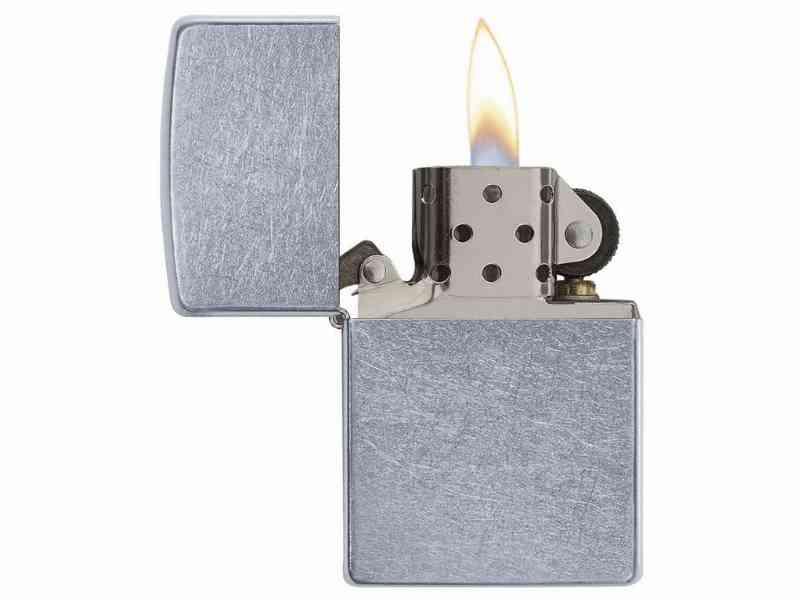 Zippo Street Chrome - Lighter i patineret krom