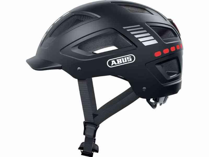 Abus Hyban 2.0 LED Cykelhjelm - Signal Black - Sikkerhed med lys