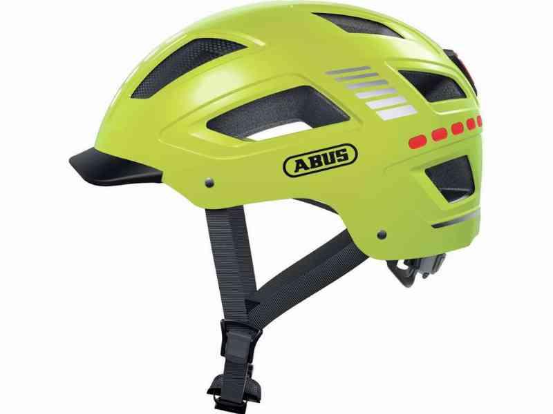 Abus Hyban 2.0 LED Cykelhjelm - Signalgul - Str. L
