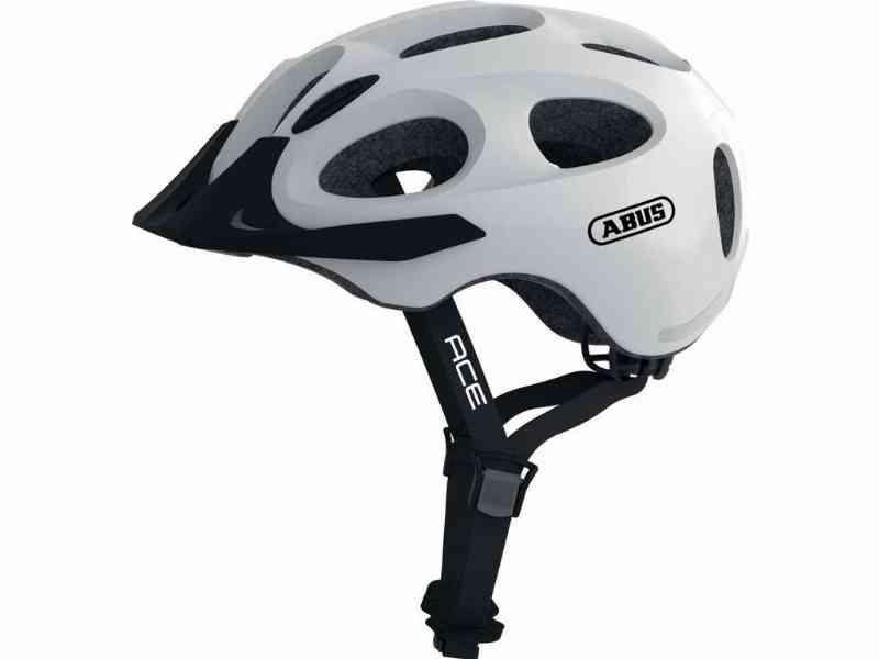 Abus Youn-I ACE Cykelhjelm - Perlehvid - Str. L