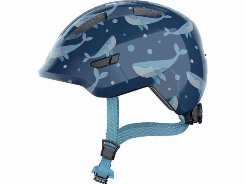 Abus Smiley 3.0 - Børnecykelhjelm - Blå Hval 50-55 cm