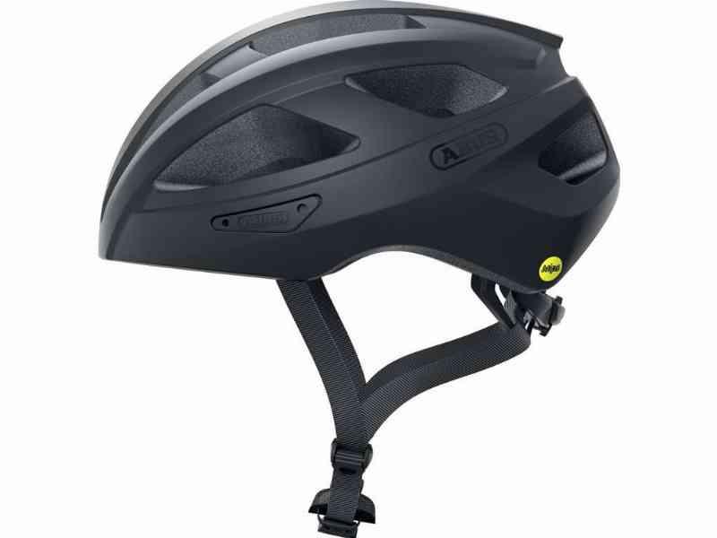 Abus Macator MIPS Cykelhjelm - Shiny Velvet Black tilbud