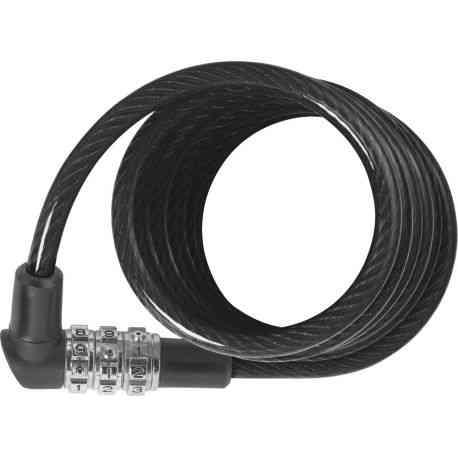 Abus 3506C/120 Sort spirallås med kode