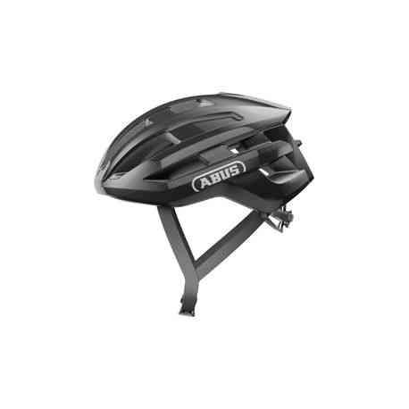 Abus PowerDome skinnende sort cykelhjelm